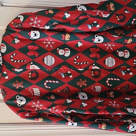 WISHOLIC BRAND HOLIDAY CHRISTMAS MEN'S RED BLAZER SIZE 2XL, 3XL, OR 4XL - Picture 12 of 16